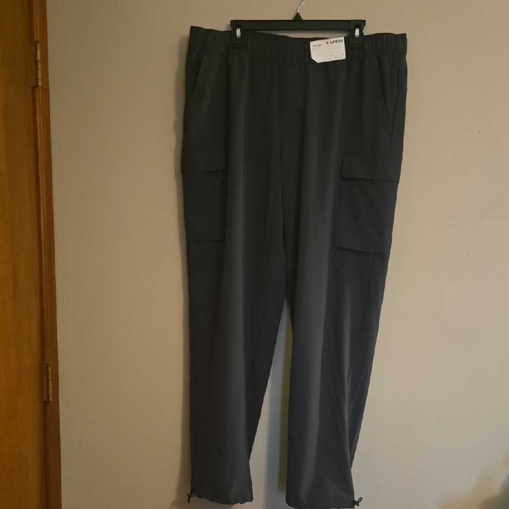 Stylus Men's Size XL Gray Quick-Dri adjustable Cargo‎ Pants